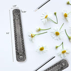 Hosley Set of 6 Metal Incense Stick Holder 9.5" Long, Ash Catcher-Silver Finish Ideal Gift for Wedding, Aromatherapy, Zen, Spa, Reiki, Meditation