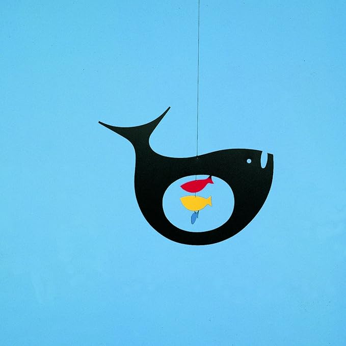 Expecting Fish Hanging Mobile - 10 Inches - Handmade in Denmark by Flensted