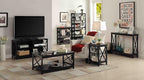 Convenience Concepts Oxford Coffee Table with Shelf, Black