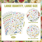 BBTO 20 Sheet Scented Drawer Liners for Dressers 15.8" x 22" Scented Fragrant Cabinet Paper Liners Non Adhesive Drawer Paper Mats for Bedroom Home Closet Shelves(Wildflower)