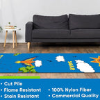 KIDCARPET.COM Sensory Path Rug Bird, Educational Classroom Rug, Kids Learning Play Mat | Area Rug for Bedroom or Playroom