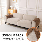 HAOMAIJIA Waterproof Sofa Arm Covers Set of 2 Non Slip Chair Arm Covers Chenille Washable Couch Arm Cover Furniture Protector (Brown, 23.6" x 27" 2 Pack)