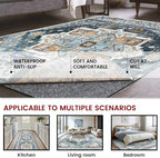 Waterproof Rug Pad, 5x7 ft Area Rug Non-Slip Carpet Pad, 1/4" Thick Non-Slip Rug Pads for All Floors and Finishes, Felt Pad for Hardwood Floors, Keeps Carpets in Place Soft and Safe