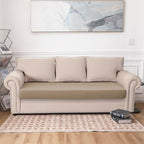 Waterproof Couch Cushion Covers Sofa Seat Cover, Stretch Sofa Cushion Slipcovers for Sectional Sofa, Reversible Furniture Protector Covers for Kids Pets, Washable(Large, Sand)