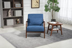 KEIKI Mid Century Modern Accent Chair, Cozy Reading Chair with High-Density Foam and Included Lumbar Cushion, 250 lbs Capacity