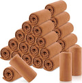Newwiee 12 Pcs Fleece Throw Blankets Bulk 50'' x 60'' Oeko-tex Standard 100 Certified Spring Outdoor Wedding Guest Blankets Lightweight for Sleepover Donation Lap Pet Sofa Home (Rust Red)