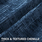 decorUhome Spring Navy Blue Chenille Throw Pillow Covers 20x20 Set of 2 Textured Soft Cozy Slubby Couch Pillow Covers Modern Farmhouse Boho Decorative Pillow Cases for Bed Sofa Living Room