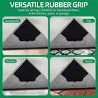 16 PCS Non Slip Rug Pads, Carpet Tape and Rug Tape for Hardwood Floors, Extra Thick and Double Sided Adhesive to Secure Area Rugs on Tile and Laminate, No Residue