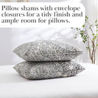 Southshore Fine Living, Inc. Ashanti Collection Oversized King Quilt Bedding Set, Soft Fabric, Lightweight Bedspread 3-Piece, Two Matching Shams (108 in Wide x 98 in Long), King/California Size, Grey