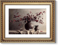 ARPEOTCY Vintage Gold Framed Wall Art Decor, 11x14 Inch Vase Still Life Painting Artwork, Classical Canvas Wall Art for Living Room Bedroom, Antique Farmhouse Kitchen Decor