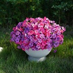 24 Bundles Artificial Flowers for Outdoor Faux Plants for Spring Summer Decoration, UV Resistant Realistic Silk Plastic Fake Flowers Garden Porch Patio Balcony Yard Front Home Decor