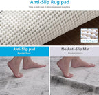 Non Slip Area Rug Pads Non Skid Rug Gripper 8x10 Feet Extra Thick Pad Anti-Slip Carpet Rug Mats for Hardwood Surface Floors, Keep Rugs Safe and in Place (8 x 10 Ft)