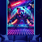 NYZE Astronaut Space Tapestry for Bedroom, Glow in the Dark Room Decor Wall Tapestries, Cool Galaxy Planet Wall Hanging, Wall Hanging for Men Guys Gamer Room Dorm Living Room 44in×60in