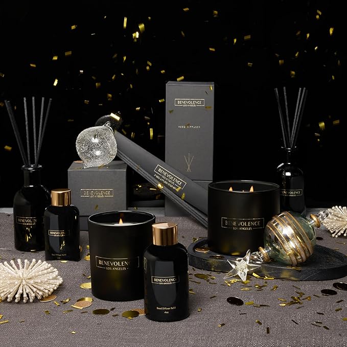 Benevolence LA Reed Diffuser Sticks - 3 Pack of 7 Natural Rattan Sticks per Pouch – Home Fragrance Refill, Eco-Friendly Reed Replacement for Essential Oil Diffusers