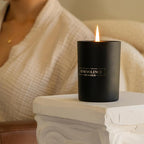 Benevolence LA Charcoal Scented Candle | Soy Christmas Candles, Black Candle for Home | Holiday Candles Gifts for Women and Men | Home Fragrance | Aromatherapy | Bathroom Freshener | 10oz