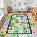 Kids ABC Rug for Playroom, Classroom Alphabet Area Carpet Playmat,Washable Toddler Mat for Baby Room,Play Room,Bedroom,Floor,Nursery (Green,9'x12')