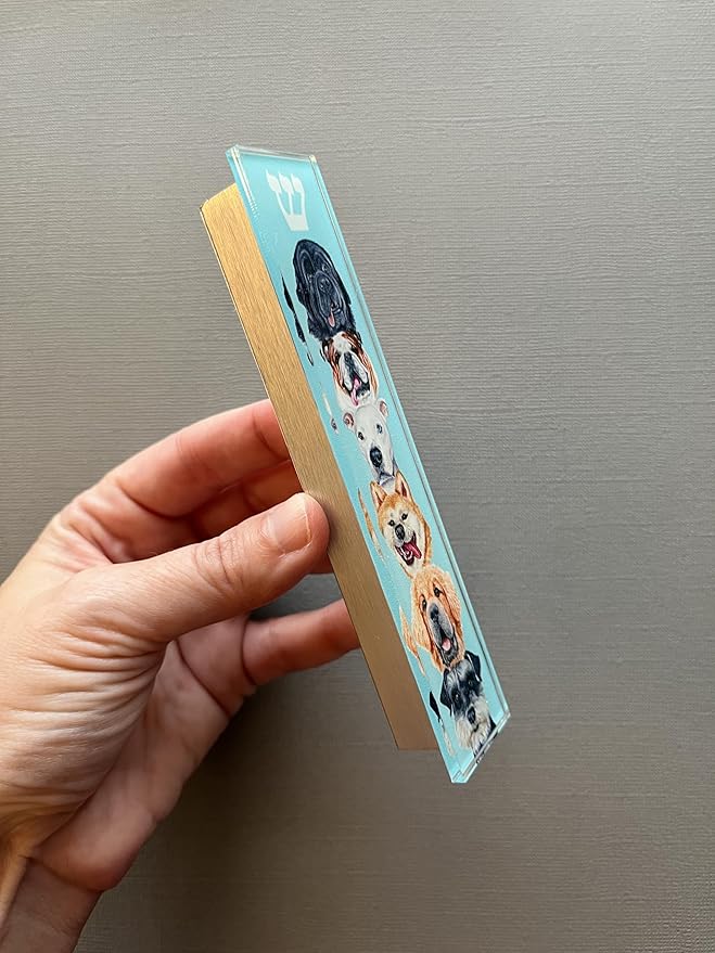 Dog Mezuzah, Scroll Case, Acrylic/Aluminum Waterproof, Jewish Gift, Housewarming, Engagement (Add Kosher Scroll)