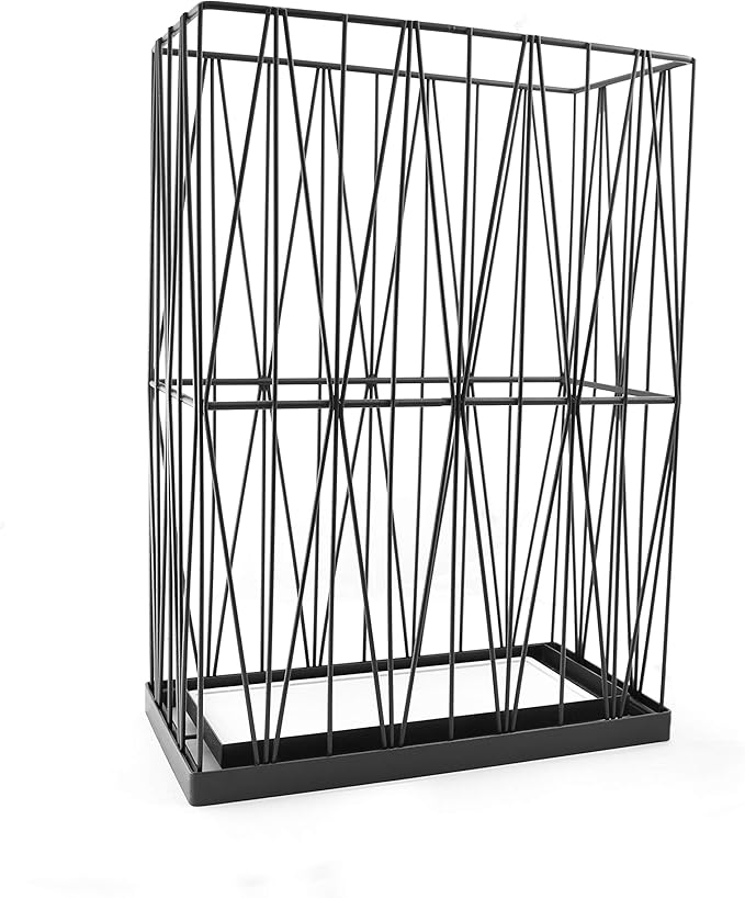 Mango Steam Pluvian Soakstone Umbrella Holder (Rectangle, Black)