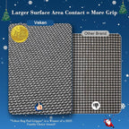 Veken Runner Rug Pad Gripper for Hardwood Floors, Non Slip 2.5x9 Ft Dark Grey Rug Pads for Area Rugs, Thick Rug Grippers for Tile Floors, Under Carpet Anti Skid Mat, Keep Your Rugs Safe and in Place