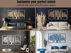 VAILLA Wood Wall Art Decor Wall Hanging Sculpture Modern Home Decoration 3 Panels Nature Wall Hangings Large Wooden Wall Arr 3D Textured Sculptures for Living Room Bedroom Office Dinnig Room (Tree of Life)