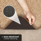 House, Home and More Skid-Resistant Carpet Indoor Area Rug Floor Mat - Praline Brown - 2 Ft X 3 Ft - Non Slip Rubber Backing, Stain Resistant, Dog Friendly, Living Room Bedroom Kitchen Entryway