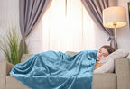 Utopia Bedding Fleece Blanket Twin Size Washed Blue 300GSM Luxury Anti-Static Fuzzy Soft Microfiber Bed Blanket (60x80 Inch)