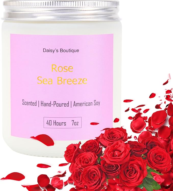 3 Pack Scented Candles for Home Aromatherapy Candle Gift Set Soy Wax Long Lasting Gift Birthday Mother's Thanksgiving Day Present (White Jar (Peach Oolong + Rose + Magnolia)