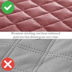 Southshore Fine Living, Inc. Twin XL Quilt Set with Pillow Sham, Quilted Twin Bedspread, Coverlet, Oversized Bed Quilt for Full Coverage, Soft and Comfy, Easy Care, Machine Washable, Marsala