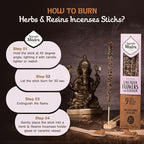 Sagrada Madre 9 pcs Wildly Harvested - Lavender Flowers and Olibanum Incense Sticks, 7" Long - Thick Aromatic Incense Sticks, 100% Natural
