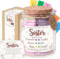 Bible Verse Jar for Daughter – 92 Color-Coded Scriptures of Encouragement, Birthday & Christmas Gift, Christian Keepsake, Daughter-in-Law Gift (Bible Verse Jar For Sister)