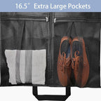 STEPONE 6.5" Gusseted Heavy Duty Garment Bags for Travel 43" Suit Bags for Closet Storage Hanging Clothes Bag with Pockets Mens Suit Holder for Shirts, Coats, Dresses, 2 Pack