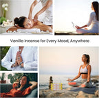 Satya Vanilla Incense Sticks - Bng 15gmx12 Pack With Raajsee Incense Holder Bundle - Nagchampa Natural