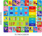 Educational Kids Play Mat with Alphabet & Numbers - Soft Non-Slip Nursery Rug for Toddlers Baby Playroom, Bedroom, Daycare or Classroom