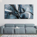 Abstract Canvas Wall Art Black And White Graffiti Lines Simple Art Modern Abstract Artwork Canvas Prints Canvas Picture Contemporary Wall Art Bedroom Living Room Office Decoration Framed 20x40