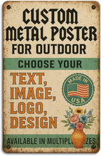 Custom Outdoor Signs by BCB – Heavy-Duty 1mm Thick Personalized Wall Art | Vintage Outdoor Decor for Yard, Street, Garage & Garden | Multiple Sizes | Made in USA