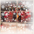 Snowflake Window Clings for Glass Windows Snow Spray, 321PCS Christmas Window Clings Winter Xmas Holiday Window Stickers Decals Decor, 9 Sheets Christmas Decorations for Office Clearance Indoor