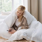 Bedsure White Oversized King Duvet Cover - 3 Pieces Prewashed Cotton-Like Extra Soft Bedding Set, Includes 1 Duvet Cover 120x98 Inches with Zipper Closure & 2 Pillow Shams, Comforter Not Included