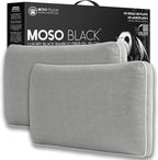 2-Pack Queen Size Cooling Pillow – 100% Viscose Derived from Bamboo, Silver – Firm Bed Pillows for Back and Stomach Sleepers – Hypoallergenic Comfort, Neck Alignment
