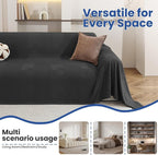 Couch Cover for Dogs, 78"x134", Sofa Covers for 3 Cushion Couch, Washable Couch Covers for Sectional Sofa, Pet Sofa Slipcovers for Living Room, Couch Cover Blanket, Dark Grey