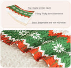Whale Flotilla Christmas Quilt King Size, Soft Boho Floral Bedspreads for Bed Reversible Lightweight King Quilt Bedding Set Coverlets with 2 Pillow Shams for All Seasons, Happy Snowflake