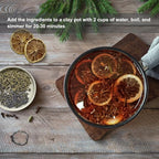 Simmer Pot Potpourri, Happiness Simmer Pot Mix with Dried Lemon Slices, Rosemary & Lavender,Spring & Summer Stovetop Potpourri Kits for Home Housewarming Gift