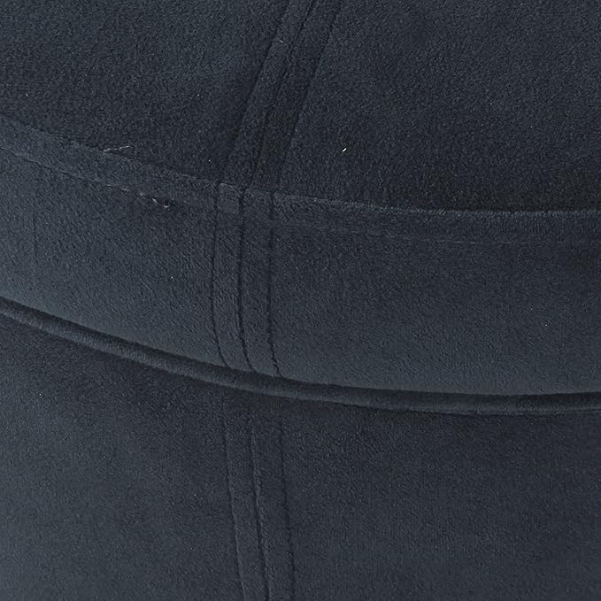 HomePop Large Velvet Storage Ottoman - Navy