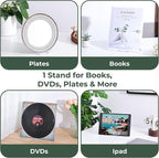 8 Pack Acrylic Book Display Stand - Adjustable Clear Easel Holder Display Collector Stand for Comic Books, CD DVD, Plates, Magazines, Postcard, Artworks, Collectibles & Home Office Decor