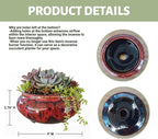 Incense Burner with Calabash Incense Stick Holder - Porcelain Charcoal Censer for Use with Resin Granular Powder Cone or Coil Incense (Fambe Red)
