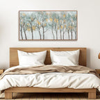 Framed Wall Art Decor Canvas Print Green Embellishments Plant Forest Abstract Tree Painting Picture Artwork Framed Wall Decor For Living Room Bedroom Living Room And Apartment 20x40 Inch
