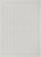 Micro Loop Indoor Rug White 9x12 Boho Geometric Neutral Area Rugs for Living Room Soft Luxury Modern Low and High Pile Durable Stain Resistant Non-Shedding Indoor Area Carpet 9 x 12
