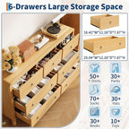 GarveeHome 7 Drawer Dresser for Bedroom, Chest of Drawers, Closet Dresser Storage Cabinet Organizer for Bedroom, Living Room, Hallway & Office