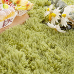 Noahas Ultra Soft Fluffy Bedroom Rugs Kids Room Carpet Modern Shaggy Area Rugs Home Decor 2.6' X 5.3', Green