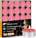 Pink Tea Lights Candles Set - MAQIHAN Mini Tealight Candles Votive Soy Candle with Cotton Wick for Home Decoration, Wedding, Emergencies, Shabbat, 25pcs