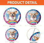 Lovely POD Custom Fur Memorial Suncatcher, Personalized Dog Breeds Suncatcher, Ornament Loss of Pet, Sympathy Gift for Loss of Pet Window Hangings, Dog Lovers Memorial Gift, Home Decor
